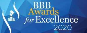 Better Business Bureau home service award 2020