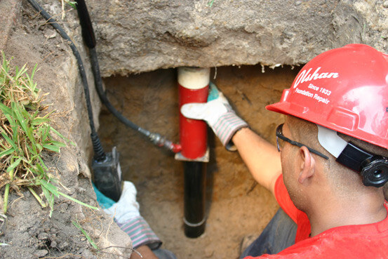 foundation repair piling installation