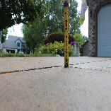 Uneven driveway restored in minutes, helping to protect your vehicle's tires and eliminate trip hazards.
