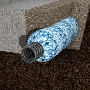 crawl space drainage system