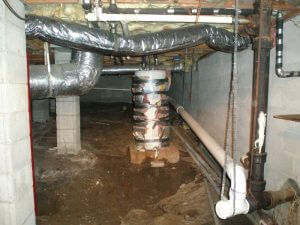 standing water in basement